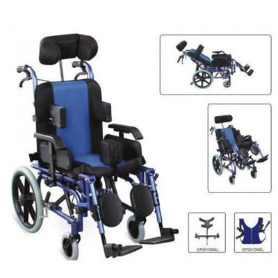 Ky958lc-a36 cp özellikli pediatrik tekerlekli sandalye (Model 3768)